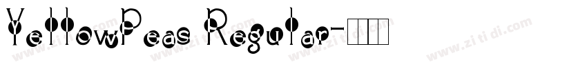 YellowPeas Regular字体转换